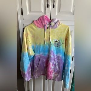 Mens vans tie dye multi color hoodie